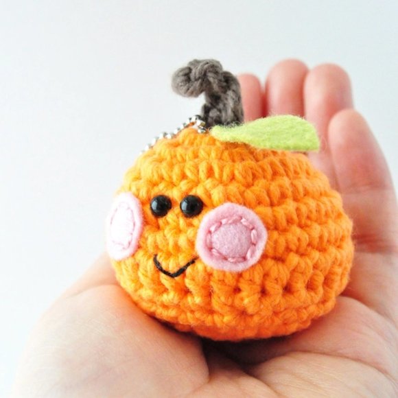 Orange Keychain Crochet Kit - Picture 3 of 8